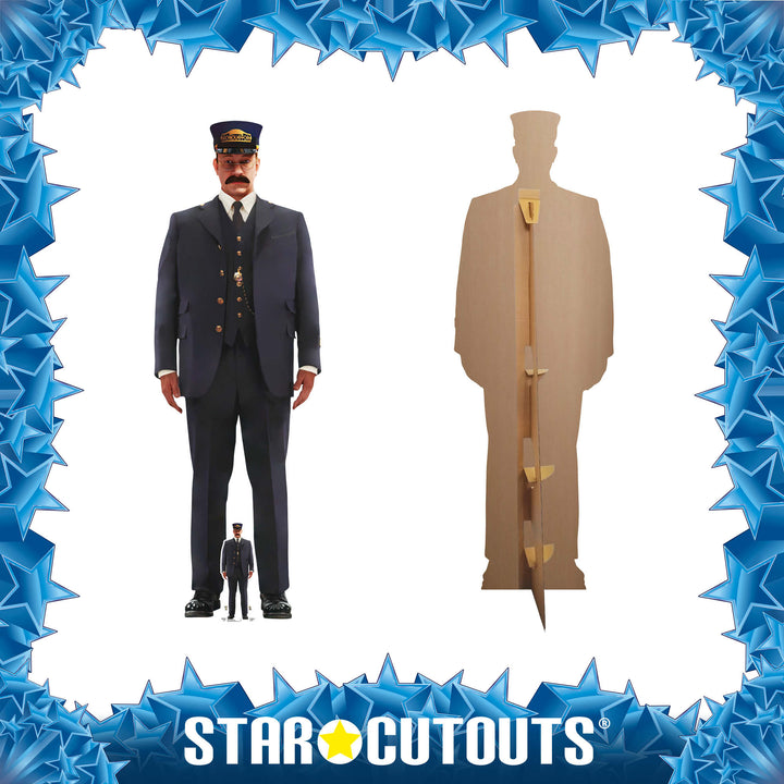 Conductor Polar Express Cardboard Cut Out Height 184cm