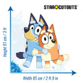 Bluey and Bingo Cardboard Cut Out Height 91cmBluey Cardboard Cutout UK | Life Size Party Decoration, side angle