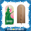 Wicked Glinda and Elphaba Logo Backdrop Single Cardboard Cut Out Height 185cm, close-up detail