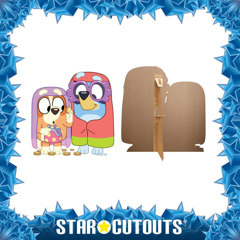 Bluey and Bingo Grannies Cardboard Cut Out Height 91cm, close-up detail