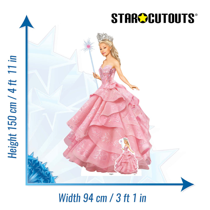 Glinda Wicked Pink Witch  Cardboard Cut Out Height 150cm