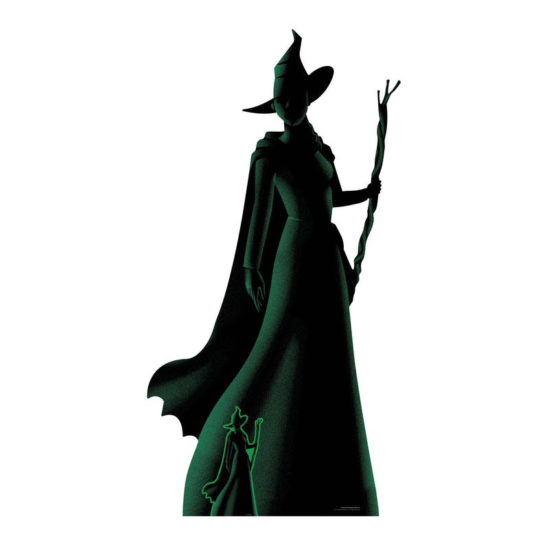 Wicked Elphaba Witch Green & Black Silhouette Cardboard Cut Out Height 163cm, packaging shot
