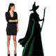 Wicked Elphaba Witch Green & Black Silhouette Cardboard Cut Out Height 163cm