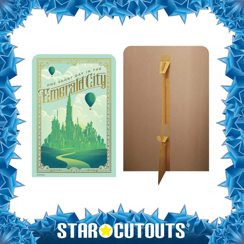 Wicked Emerald City Backdrop Single Cardboard Cut Out Height 133cm, in display