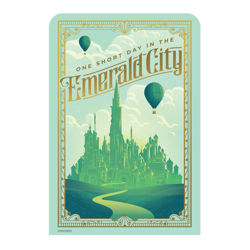 Wicked Emerald City Backdrop Single Cardboard Cut Out Height 133cm collectible from Star Cutouts