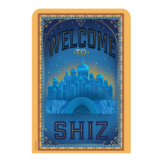 Wicked Welcome To Shiz Backdrop Single Cardboard Cut Out Height 133cm collectible from Star Cutouts