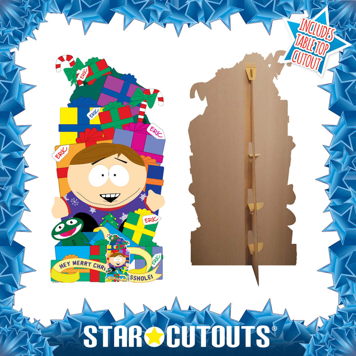 South Park Cartman Christmas Gifts Stack  Cardboard Cut Out Height 180cm