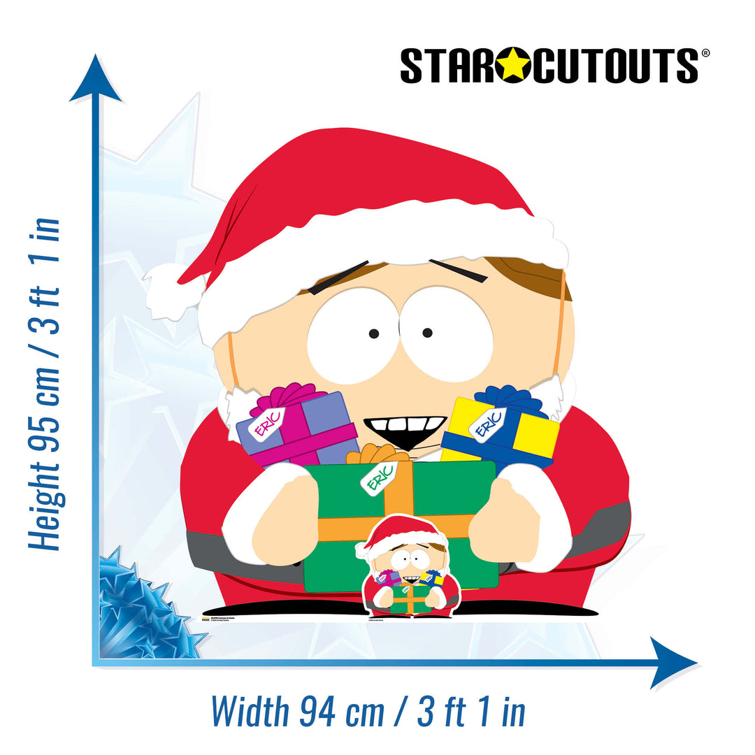 South Park Cartman as Santa  Cardboard Cut Out Height 95cm