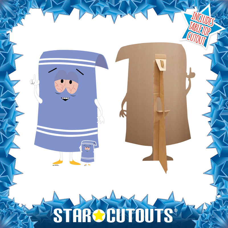 South Park Towelie Cardboard Cut Out Height 94cm, rear view