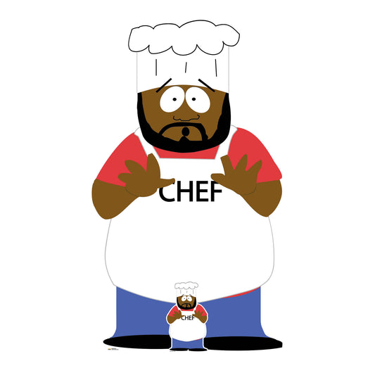 South Park Chef Cardboard Cut Out Height 164cm collectible from Star Cutouts