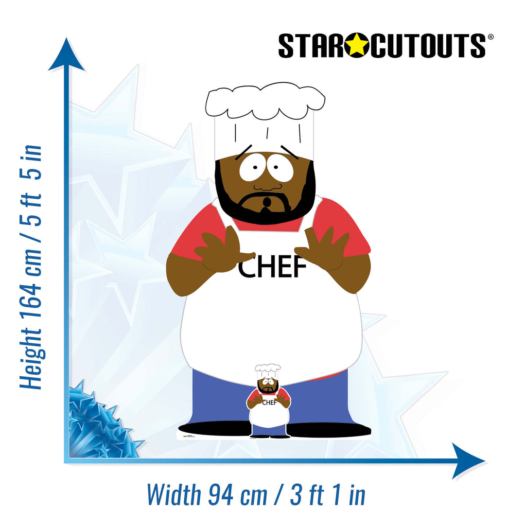 South Park Chef  Cardboard Cut Out Height 164cm