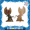 Dilophosaurus Dinosaur Jurassic World Rebirth Cardboard Cut Out Height 135cm, close-up detail