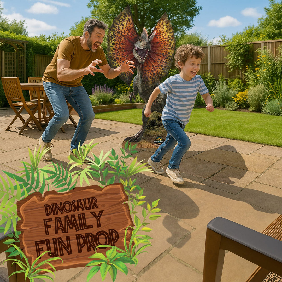 Dilophosaurus Dinosaur Jurassic World Rebirth Cardboard Cut Out Height 135cm