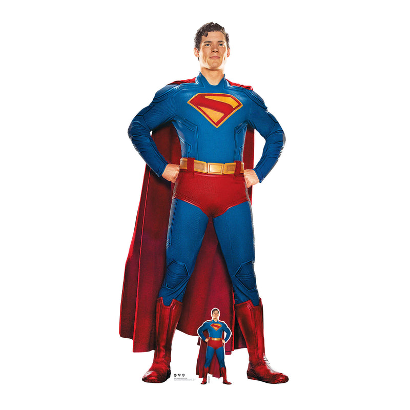 Superman 2025 Movie Hero Pose David Corenswet Cardboard Cut Out Height 193cm collectible from DC Star Cutouts
