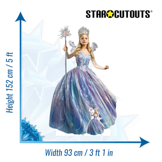 Wicked For Good Glinda Cardboard Cut Out Height 152cm, alternate view