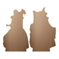 Wicked For Good Glinda Elphaba Shelf Top Pack Cardboard Cut Out Height 32cm, side angle