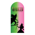 Wicked For Good Pink & Green Silhouette Backdrop Single Cardboard Cut Out Height 185cm collectible from Star Cutouts