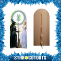Wicked For Good - Glinda & Elphaba - W Backdrop Single Cardboard Cut Out Height 185cm, rear view