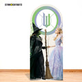 Wicked For Good - Glinda & Elphaba - W Backdrop Single Cardboard Cut Out Height 185cm, side angle