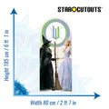 Wicked For Good - Glinda & Elphaba - W Backdrop Single Cardboard Cut Out Height 185cm, alternate view