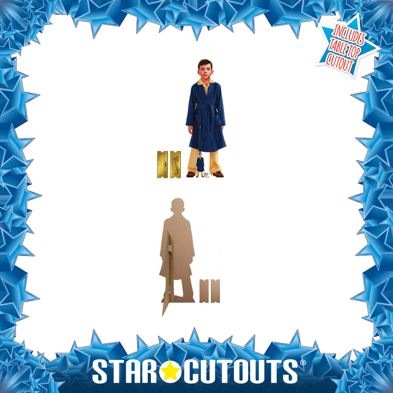 The Polar Express Hero Boy Christmas Cardboard Cutout Height 135cm, rear view