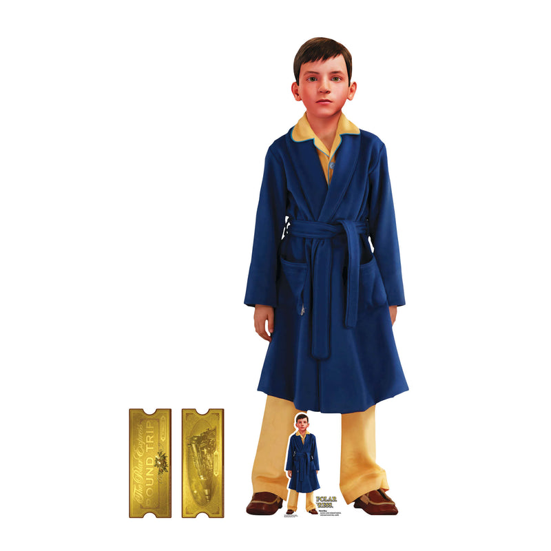 The Polar Express Hero Boy Christmas Cardboard Cutout Height 135cm, in display