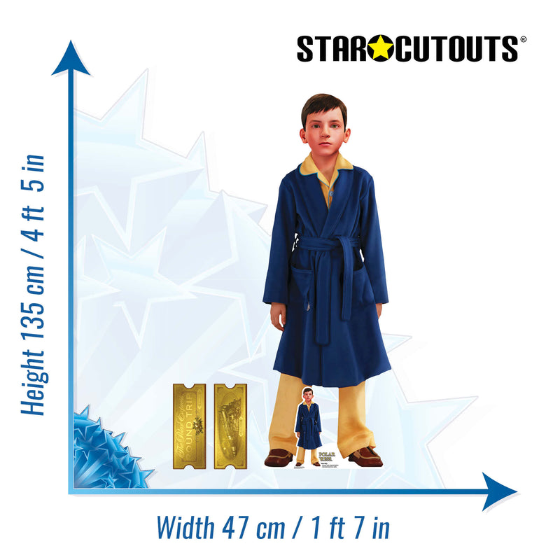The Polar Express Hero Boy Christmas Cardboard Cutout Height 135cm, packaging shot