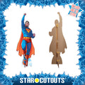 Superman Takes Flight Comic Style Cardboard Cut Out Height 228cm, rear view