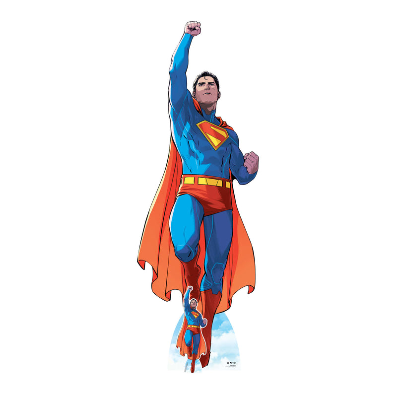 Superman Takes Flight Comic Style Cardboard Cut Out Height 228cm collectible from DC Star Cutouts