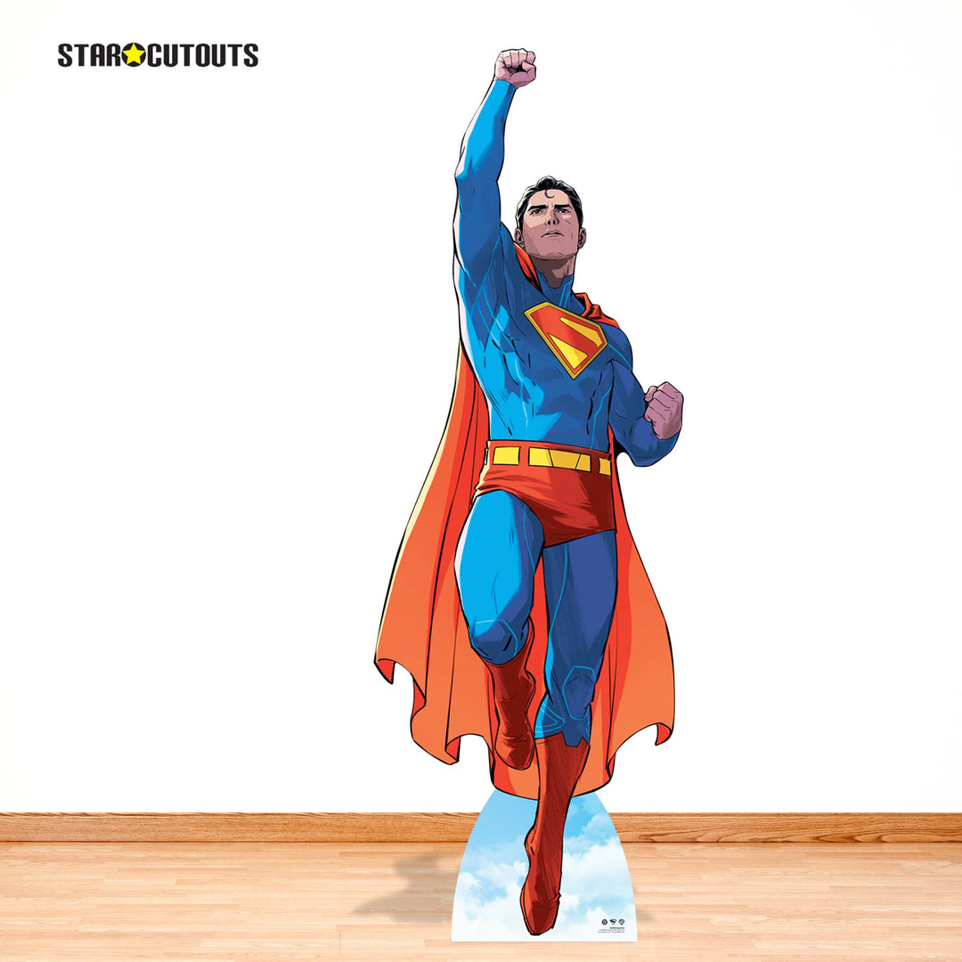 Superman Takes Flight Comic Style Cardboard Cut Out Height 228cm