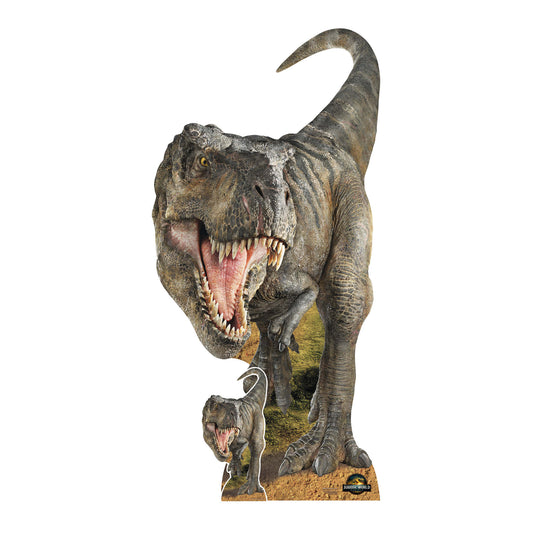 Tyrannosaurus Rex Dinosaur Jurassic World Rebirth Cardboard Cut Out Height 185cm collectible from Star Cutouts