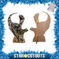 Velociraptor Dinosaur Jurassic World Rebirth Cardboard Cut Out Height 144cm, packaging shot