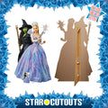 Wicked For Good Glinda & Elphaba Double Cardboard Cut Out Height 159cm, rear view