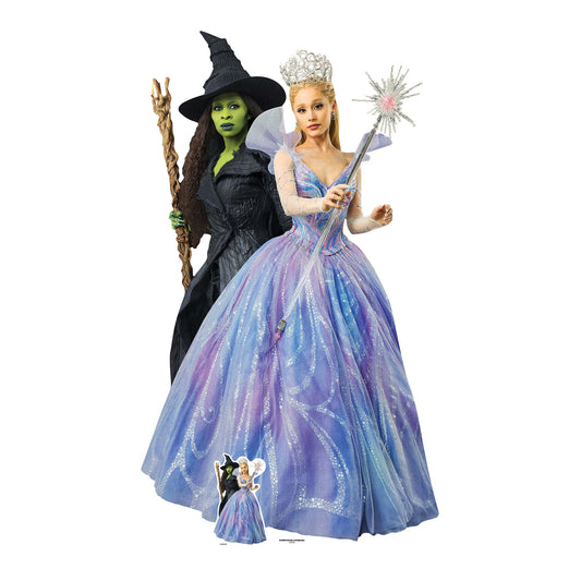 Wicked For Good Glinda & Elphaba Double Cardboard Cut Out Height 159cm collectible from Star Cutouts