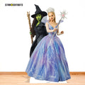 Wicked For Good Glinda & Elphaba Double Cardboard Cut Out Height 159cm, size reference