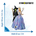 Wicked For Good Glinda & Elphaba Double Cardboard Cut Out Height 159cm, alternate view