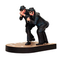Blues Brothers Jake and Elwood Singing 7" Scale Figure Set with Spotlights side angle