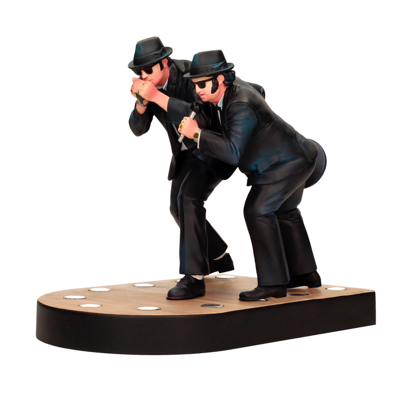 Blues Brothers Jake and Elwood Singing 7" Scale Figure Set with Spotlights side angle