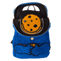 Loungefly - Sesame Street Cookie Monster Plush Cosplay Mini Backpack with Coin Bag back view