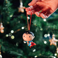 DC Comics Superman, Wonder Woman and Aquaman Set of 3 Christmas Ornaments