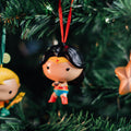 DC Comics Superman, Wonder Woman and Aquaman Set of 3 Christmas Ornaments