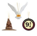 Harry Potter - Sorting Hat, Platform 9¾ and Hedwig Set of 3 Christmas Ornaments