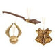 Harry Potter - Golden Snitch, Nimbus 2000 and Hogwarts Crest Set of 3 Christmas Ornaments
