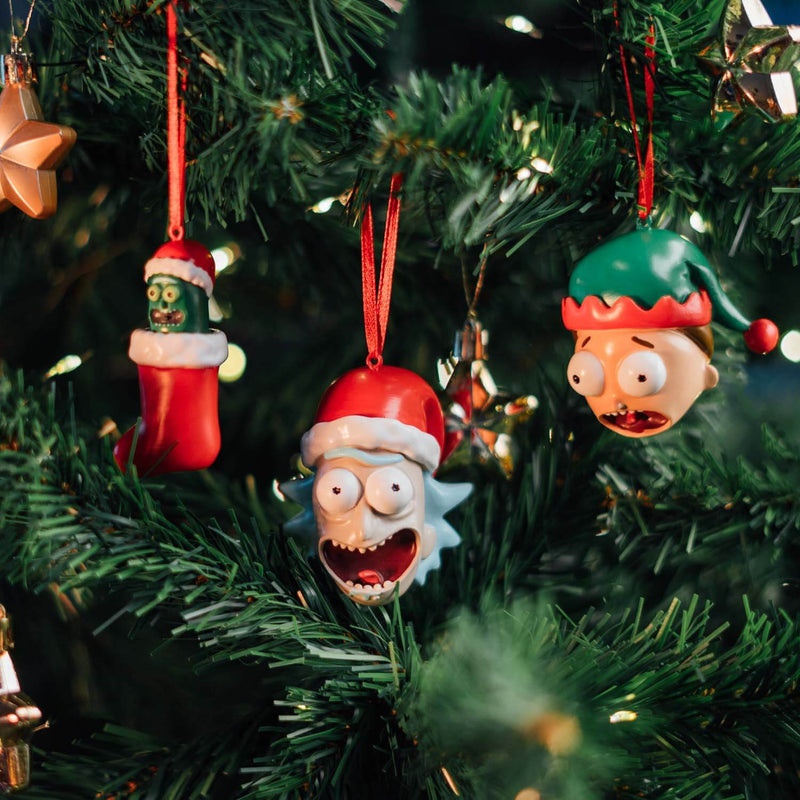 Rick and Morty Christmas Tree Decoration Set of 3