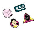 Squid Game Set of 4 Pins