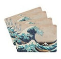 The Great Wave of Kanagawa Hokusai Set of 4 Table Mats
