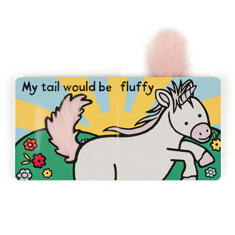 Jellycat If I Were a Unicorn Board Book and Bashful Unicorn Medium