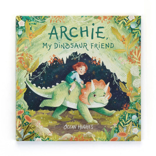 Jellycat Archie, My Dinosaur Friend Book and Archie Dinosaur