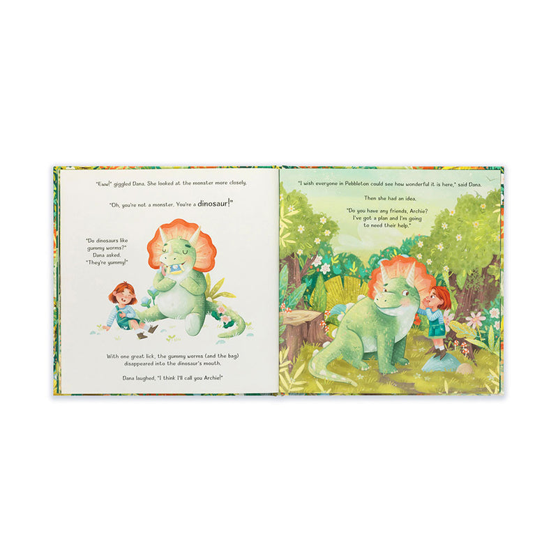 Jellycat Archie, My Dinosaur Friend Book and Archie Dinosaur
