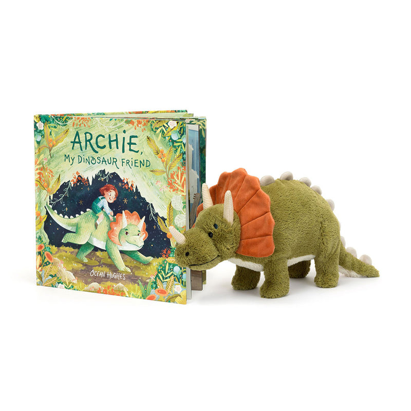 Jellycat Archie, My Dinosaur Friend Book and Archie Dinosaur